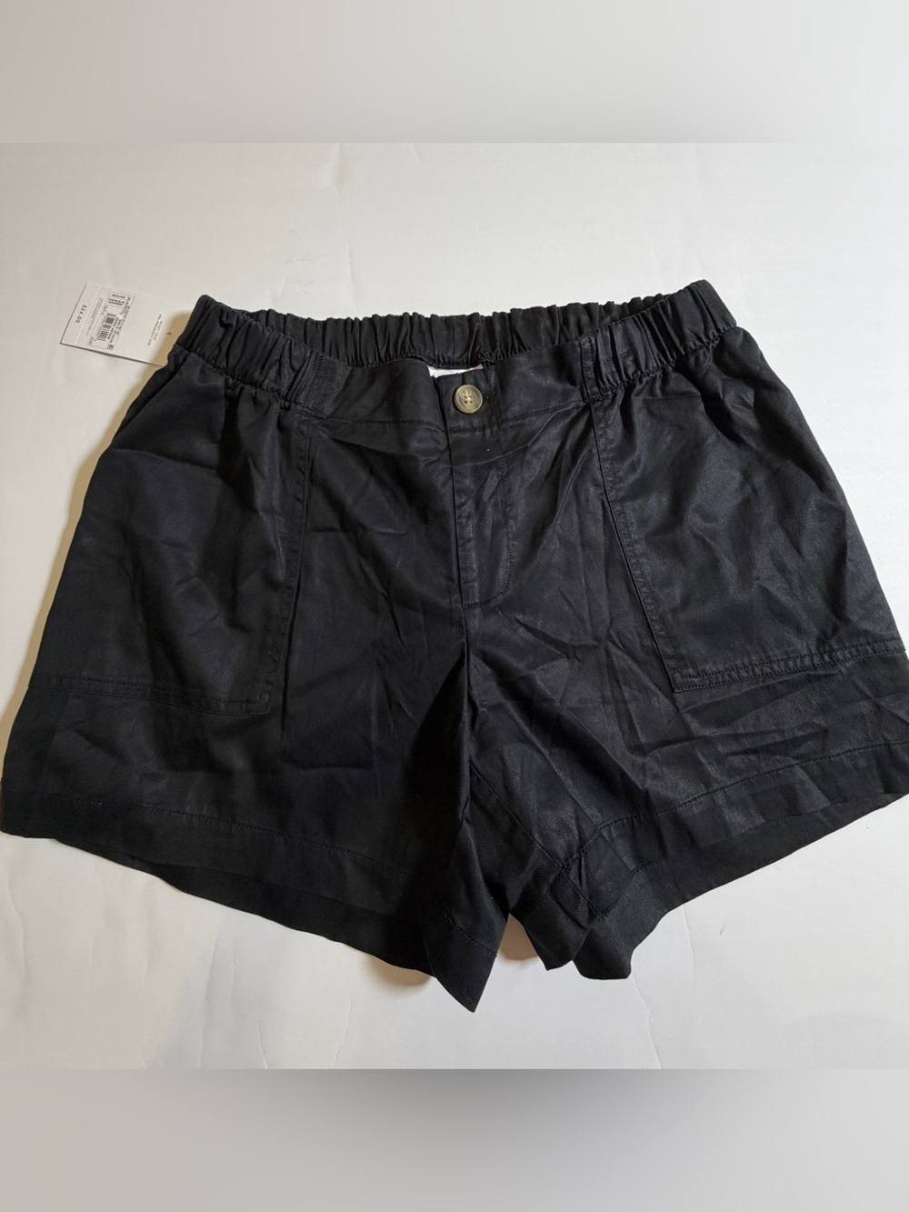 Ingrid & Isabel Black High-Waist Elastic-Back Shorts
